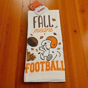 Peanuts Snoopy Fall Football Kitchen Hand towels